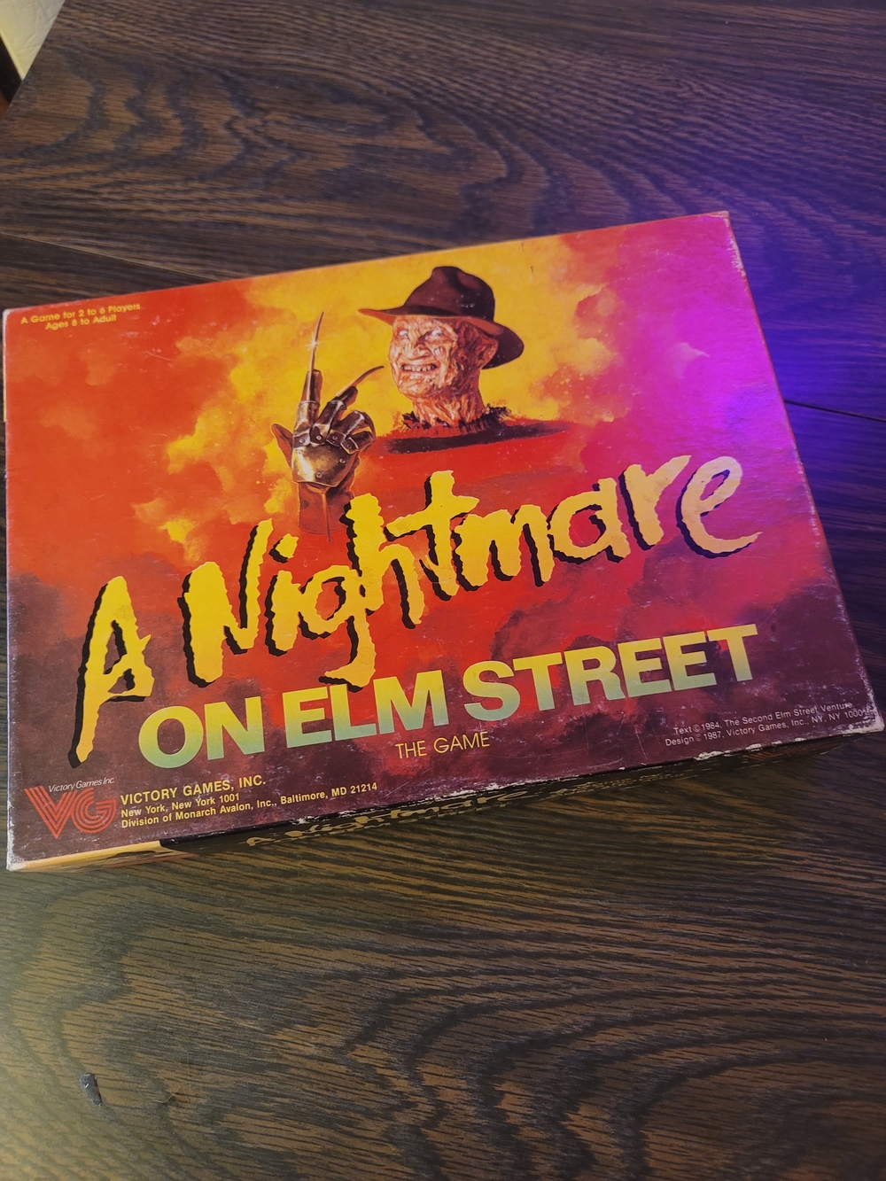 1987 Collectors Edition A Nightmare on Elm Street Board Game